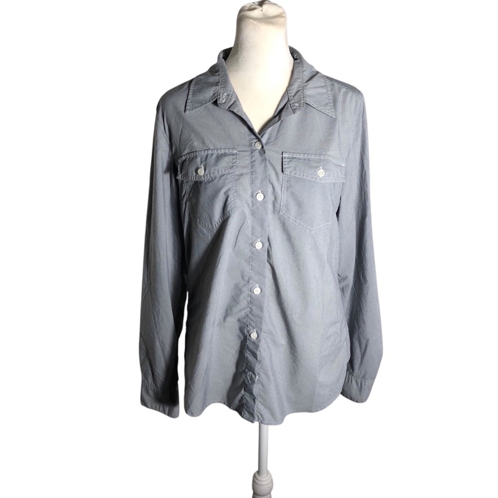 Patagonia lightweight long sleeve button up woven shirt Sz 6
